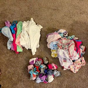 BUNDLE  girls' undershirt, underwear, socks